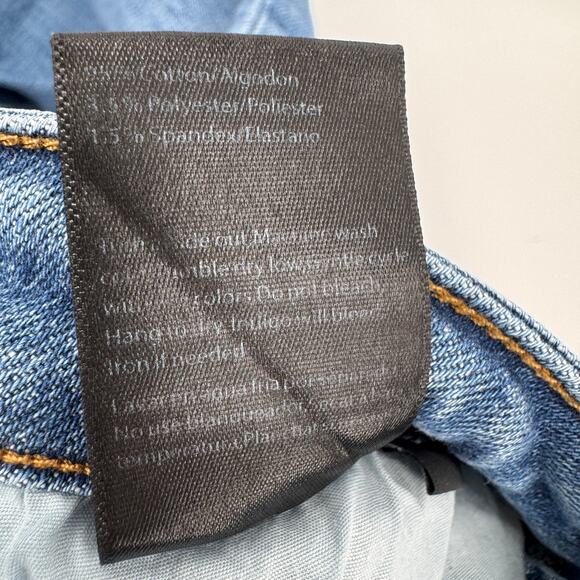 Risen Jeans Womens 5 / 27 (27x25 ACTUAL) High Rise Distressed Skinny Leg Blue - Picture 7 of 9